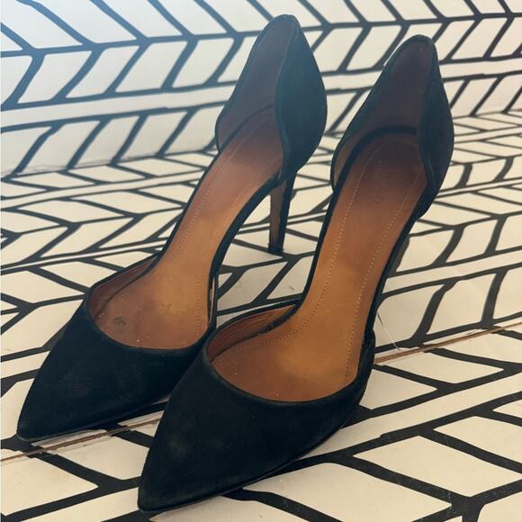 IRO D’Orsay black pointed toe suede stiletto heels size 41 - Picture 3 of 8